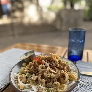 Crispy Calamari Thai Salad