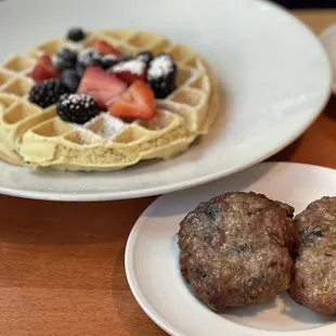 Malted vanilla waffle