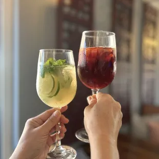 We sell Sangria and Mojito.Come and join with us