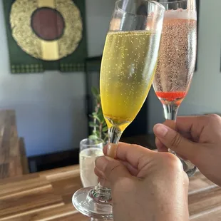 Chilling with mimosa and good vibes!!