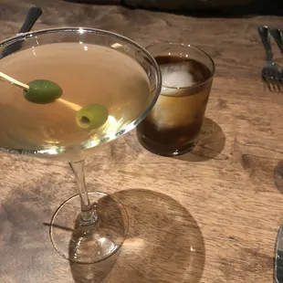 Martini &amp; walnut old fashion