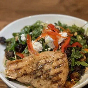 grilled salmon harvest bowl