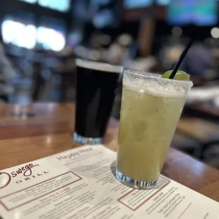 Jalapeño margarita &amp; Ecliptic Capella Porter