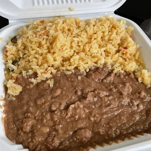 Side of Rice and Beans - YUM!!