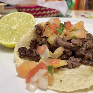 Carne asada taco