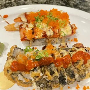 32. Spicy Scallop Dynamite and 8. Deutsche Bank Roll