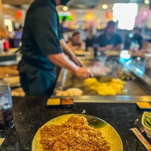 sushi and sashimi, interior