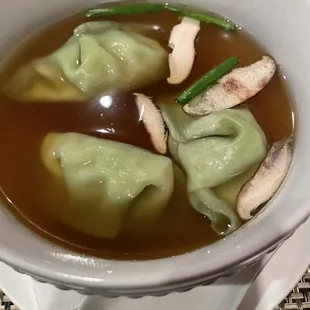 Vegetable Dumpling Soup