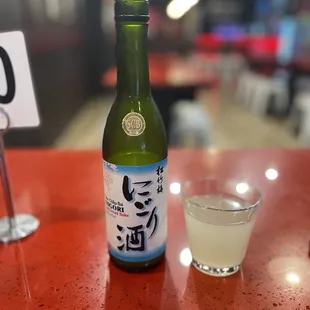 Nigori unfiltered sake