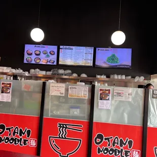 the counter area