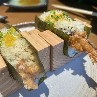 Hand rolls. Not very flavorful