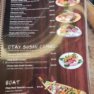 Otay Sashimi Combo