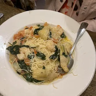 Shrimp Portofino, special of the day