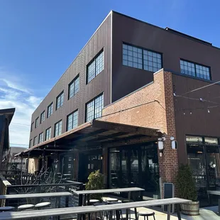 the outside of the building