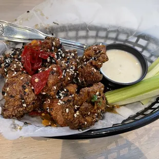 a basket of food