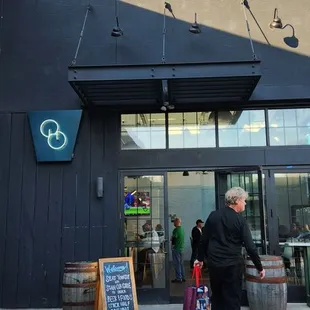 the entrance to the brewery