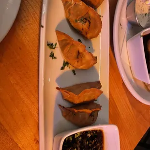 Wagyu and pork belly gyoza