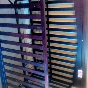 Our crib, it has to be wiped down but minimal scuffs and the white marks are wipable, looks like milk residue