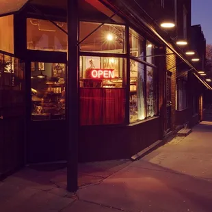 The exterior view of the bookstore.