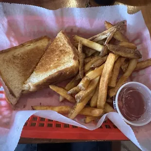 Grilled Cheese + Fresh Cut Fries