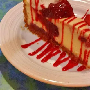 a slice of cheesecake