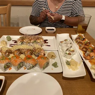 food, sushi, sashimi, sushi and sashimi