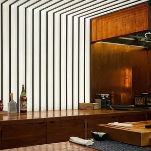 View of the chefs station