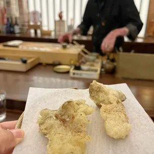 Agemono - black pearl Tempura mushroom