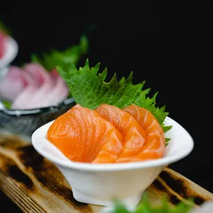 Salmon Sashimi, a part of the Sashimi Set