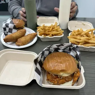 2. Honey Garlic Chicken Sandwich French Fries 5. Cheeseburger Empanadas (Spinach&amp;Cheese) 2pcs