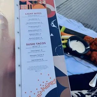 Menu options