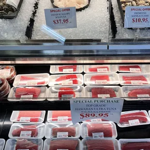 a display of meat