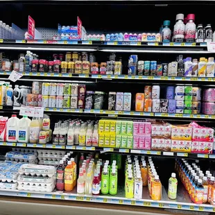 a variety of dairy products