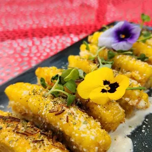 a close up of a plate of food