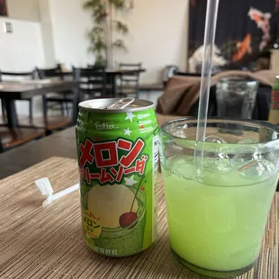Melon Cream Soda. Yum!
