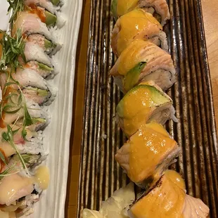 The rolls are the way to go here!