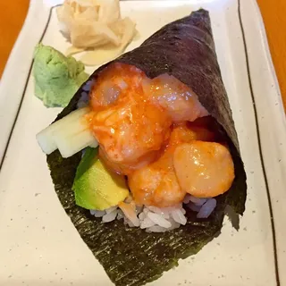 Spicy Scallop Hand Roll
