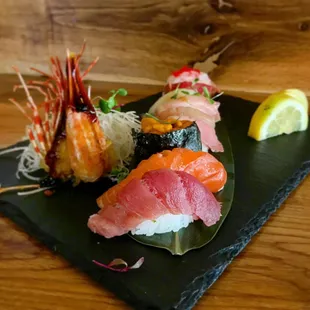 sushi and sashimi, sashimi, sushi, food