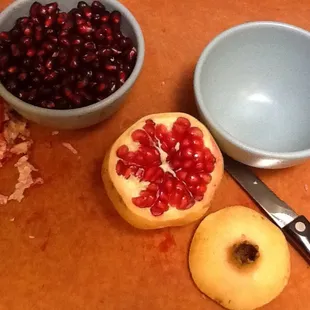 Look at that white pomegranate!