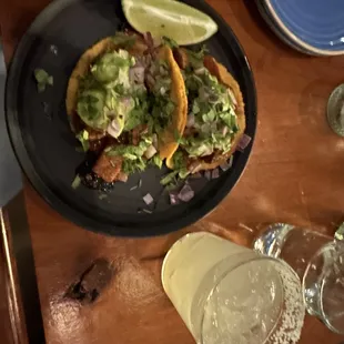 Beef Tacos and House Margaritas
