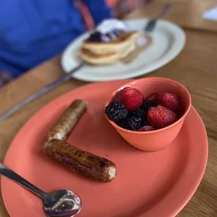 Lemon berry pancakes