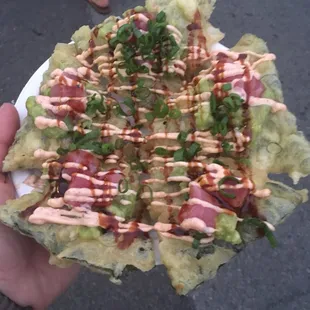 Over crunchy kale tempura but flavors on point!
