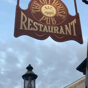 a sign for a restaurant