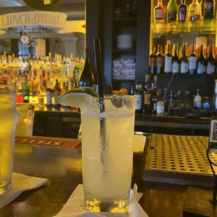 House Margarita with sugar