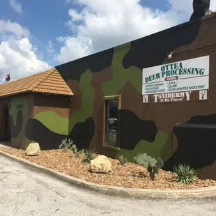 the outside of the building