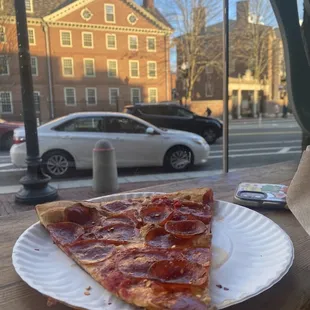 pizza, outside