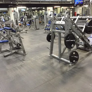 The biggest weight room I have ever seen