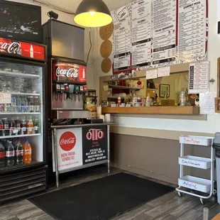 the inside of a restaurant