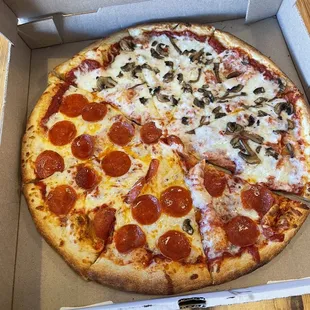 pizza, food