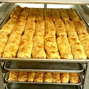 Pizza Stix in production